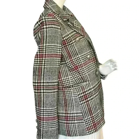 Bagatelle Collection Plaid Blazer Multicolored. - Picture 6 of 14